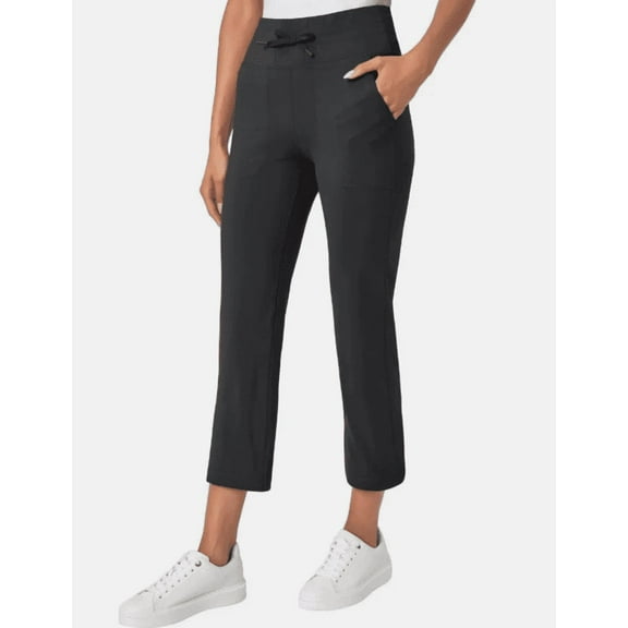 Mondetta Women's Drawstring Capri Pants, Color Black Small