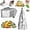 S*10PCS, variant on Reusable Aluminum Foil Sealable Storage Bags, 3 Sizes Airtight Stand Up Foil Bags for Grilling and Freezing with Zip Lock & Label for Vegetable Fruit Meat