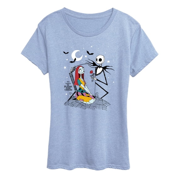 The Nightmare Before Christmas - Jack And Sally - Women's Short Sleeve Graphic T-Shirt