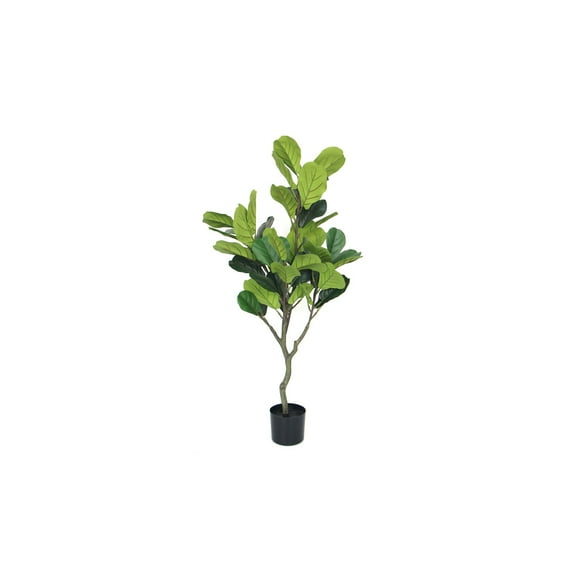 135cm Realistic Artificial Fiddle Tree – 56 Leaves – Tropical Floor Plant with Premium Pot and ultra Natural Touch – Home, Office, Hotel, or Commercial Décor