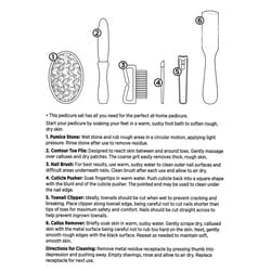 (10 pack) Equate Deluxe Pedicure Kit, 6 Pieces
