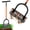 Orange, variant on Aerator Lawn Tool - 2-in-1 Reinforced Heavy Duty Manual Lawn Aerator with 15 Spikes, Automatic Dirt and Leaf Clean Design, Adjustable T-Handle (Orange)