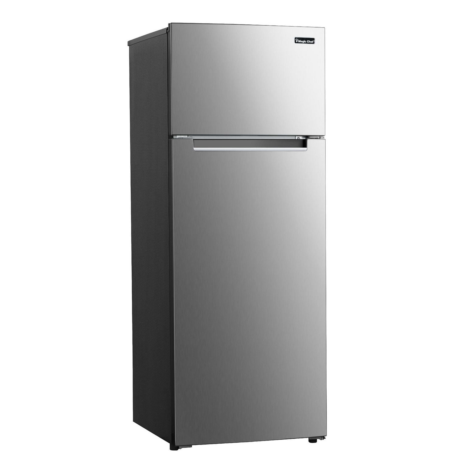 Magic Chef 7.3 Cu. ft. 2-Door Mini Refrigerator with Freezer, Platinum Steel, ENERGY STAR®