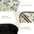 thumbnail image 5 of FORMRS Makeup Bag Travel Cosmetic Organizer for Women Fold Flat Zipper Pouch with Handle, Beige Floral Pattern, 5 of 8