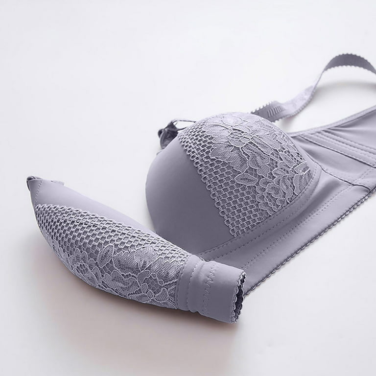 Frostluinai Savings Clearance bras for women no underwire Women's Plus Size  Bra Post-Surgery Bra Front Closure Brassiere Lace Bra Breathable  Comfortable Underwear Vest 