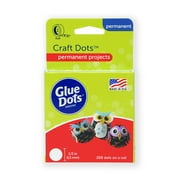Glue Dots Clear Adhesive Permanent Craft Dots, 200 Dots on a Roll