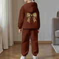 thumbnail image 7 of Boys Tracksuit Sets Size 8 Bow Graphic Sweatshirt and Pants Warm Up Suit Loose Fit Hoodie Sets 2 Pieces Sweatsuits for Boys Back To School Clothes, 7 of 7