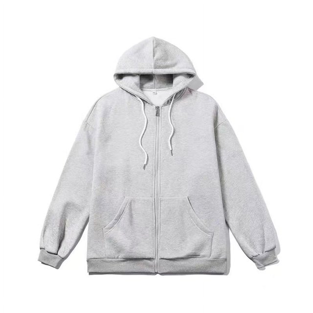 Suéter con capucha y estampado de Hello Kitty de nuevo diseño para otoño e invierno, chaqueta tipo cárdigan con cremallera suelta y gruesa con forro polar para mujer