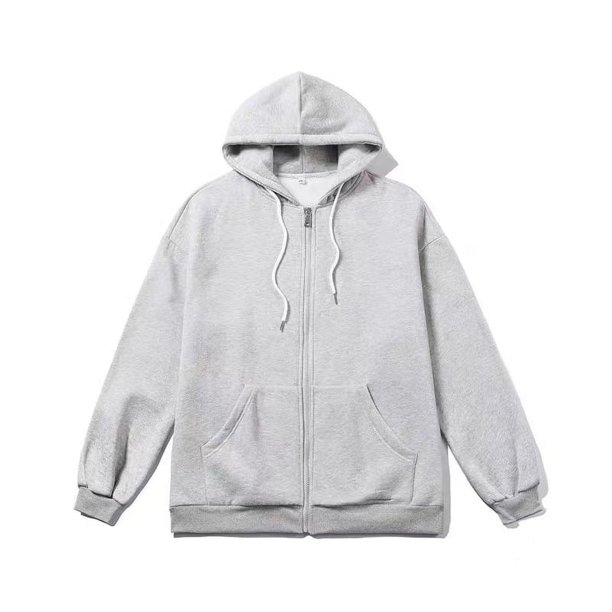 Suéter con capucha y estampado de Hello Kitty de nuevo diseño para otoño e invierno, chaqueta tipo cárdigan con cremallera suelta y gruesa con forro polar para mujer