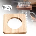 thumbnail image 6 of TISHITA Coffee Filter Cup Stand Pour over Coffee Dripper Rack Wooden Classic Sturdy Coffee Cup Holder for Dorm Home Tea Party Friends Yellow, 6 of 8
