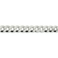 thumbnail image 2 of Sterling Silver 10.6mm Beveled Curb Chain (Weight: 75.02 Grams, Length: 24 Inches), 2 of 4