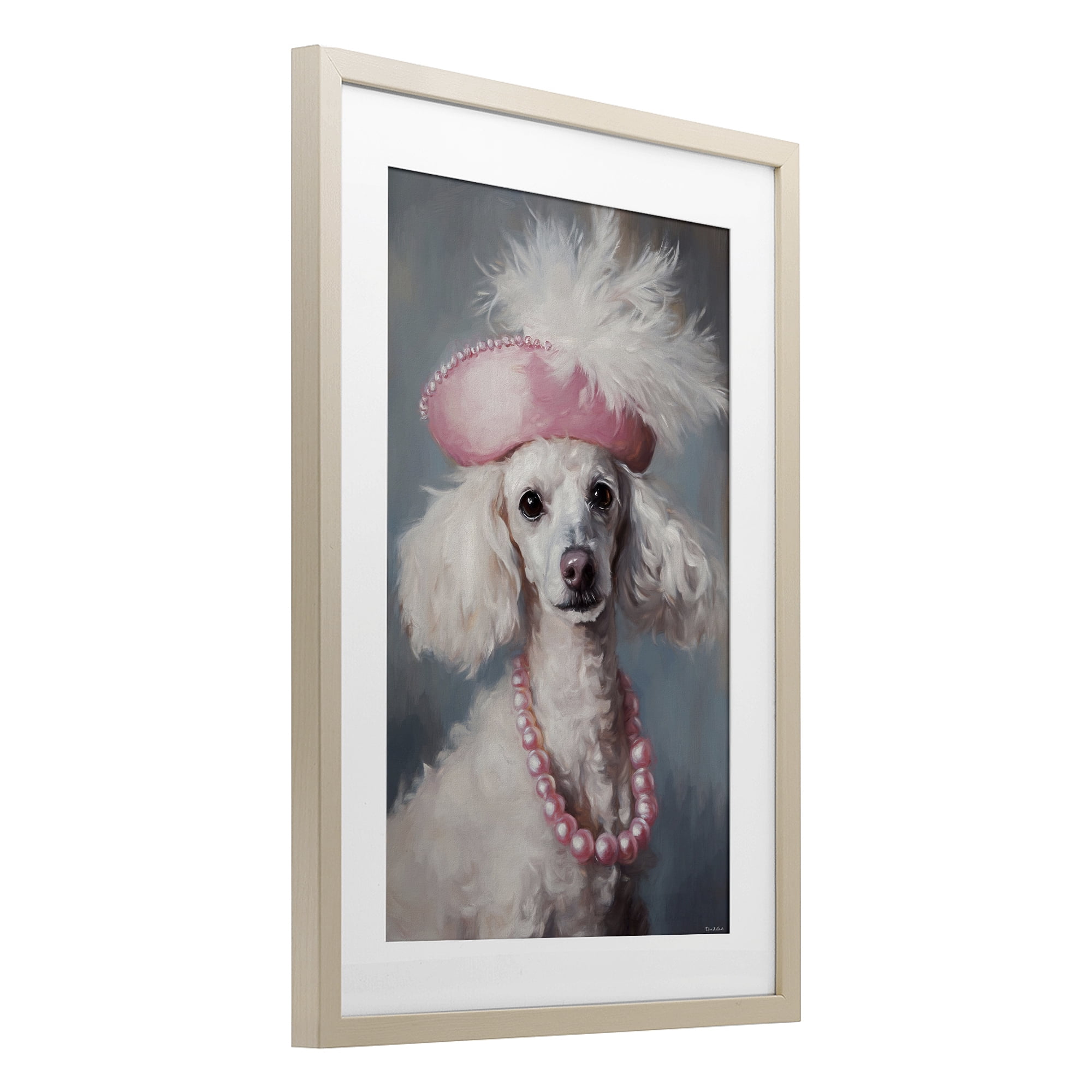 Stupell Industries Beautiful Collette Pup Birch Framed Print Under Glass, design by Tina LeCour