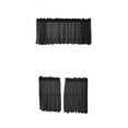 thumbnail image 1 of de 3 cortinas para ventana de cocina con niveles de cenefa para ventanas pequeñas, color negro_2, 1 of 9