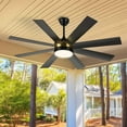 thumbnail image 3 of Dextrus 60 inch Modern LED Outdoor/ Indoor Ceiling Fan with Remote Control, 3 of 13
