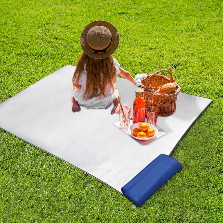 Holloyiver Camping Mat Foam Foil Blanket for Camping Foam Pad Insulating Foil Mat Sleeping Tent Pad Thermal Aluminum Camping mat for Reflecting