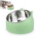 thumbnail image 1 of Cuenco para gatos, cuenco para comida para mascotas, cuenco inclinado de acero inoxidable para gatos, cuenco para perros pequeños, juego de cuencos de acero inoxidable para gatos de 400 ml,, 1 of 5