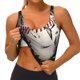 thumbnail image 3 of Balery Baseball Breaking Glass Sujetadores deportivos con espalda cruzada para mujer, acolchados, sin costuras, de alto impacto, ideales para yoga, gimnasio, entrenamiento y fitness.-Small, 3 of 8