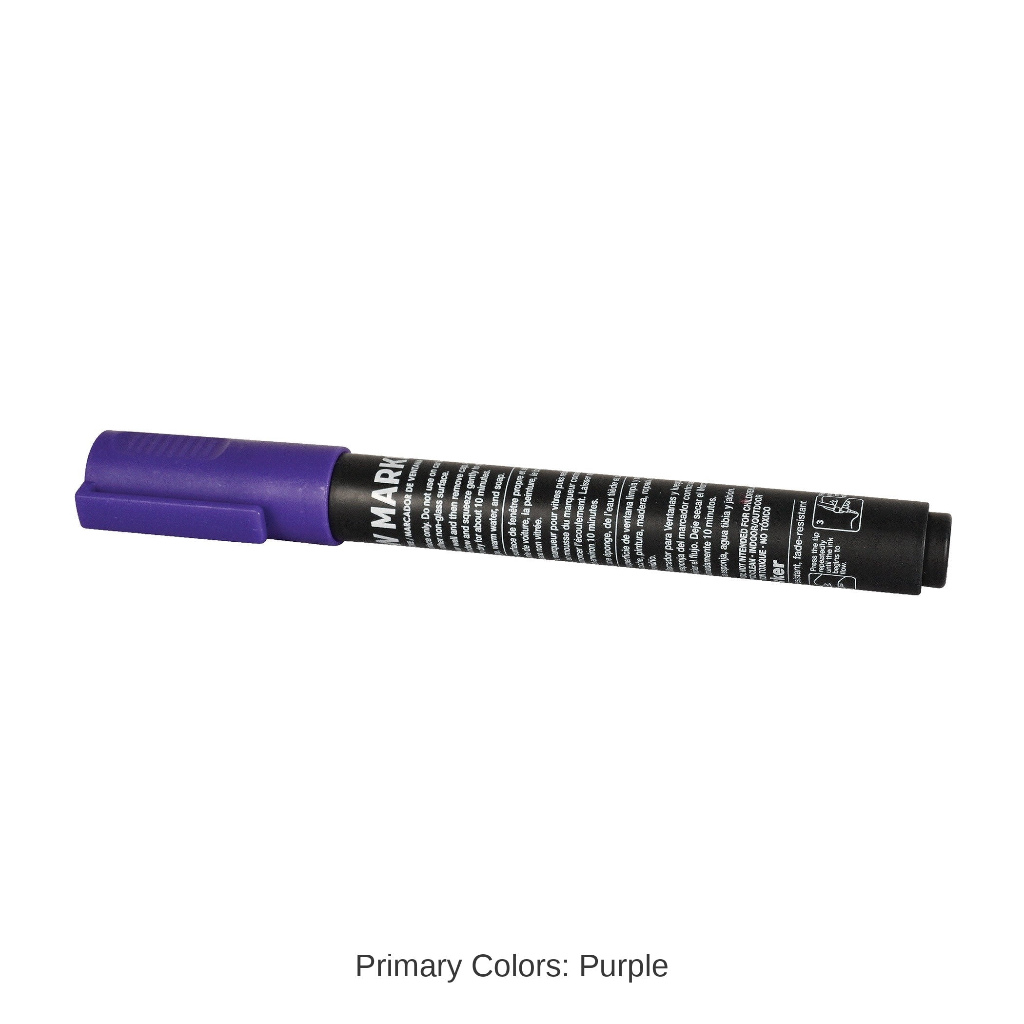 24 Pack Bulk Purple Washable Window Marker Indoor & Outdoor Use