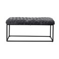 thumbnail image 2 of Loft Lyfe Gemma Velvet Bench, Grey, 2 of 7