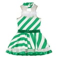 thumbnail image 3 of Zaldita Kids Girls Candy Cane Striped Tutu Dress Ballet Figure Skating Dresses Christmas Dance Green 10, 3 of 5
