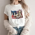 thumbnail image 4 of VerPetridure Patriotic Shirts for Women American Flag Shirt 4th of July Short Sleeve Crew Neck Graphic Tee USA Star Stripes Tops, 4 of 5