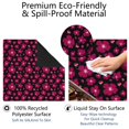 thumbnail image 4 of Decorative Floral Mahjong Playing Mat, Large 31.5x31.5 Inch Rubber Surface with Non-Skid Backing for Secure & Quiet Tile and Card Games, 4 of 7