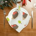 thumbnail image 2 of GZHJMY Soft Reusable Satin Table Decorative Napkins,20x20InX1 PCSHedgehogs,Family Dinner Wedding Banquet, Cocktail Party, Kitchen,Birthday Party, 2 of 7