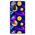 thumbnail image 1 of DistinctInk Clear Shockproof Hybrid Case for Samsung Galaxy Note 20 (6.7" Screen) - TPU Bumper, Acrylic Back, Tempered Glass Screen Protector - Pink Purple Yellow 90s Pattern - Relive the 90's, 1 of 3