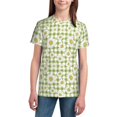 thumbnail image 3 of Wukai Daisies Flowers Youth Unisex Short Sleeve T-Shirt for Boys, Girls, Teens, and Kids-Medium, 3 of 7