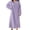 Purple, variant on Womens Warm Nightgowns Oversized Fleece Long Sleeve Winter Lounge Dress Night Gowns