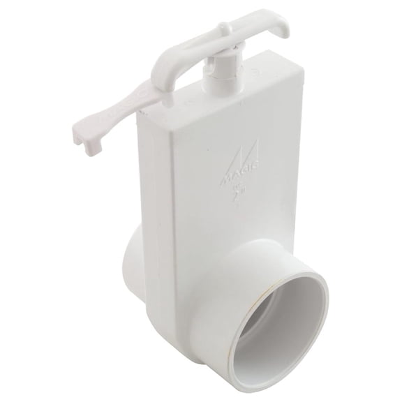 UniBody Magic Gate Valve, 2 Inch Slip x 2 Inch Spigot, 100 PSI - PVC Irrigation Plumbing Fittings for Water Flow Control