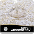 thumbnail image 3 of DISEN Bathroom Rugs 24x16, Extra Soft and Absorbent Microfiber Bath Mat, Non-Slip, Machine Washable, Quick Dry Shaggy Bath Carpet, Suitable for Bathroom Floor, Tub, Shower (Beige and White), 3 of 6