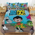 thumbnail image 6 of Teen Titans Go 3-Piece Bedding Set Warm And Comfortable Soft Duvet Cover Bed Set with 1 Duvet Cover And 2 Pillowcases for Bedroom, 6 of 7