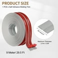 thumbnail image 2 of Uxcell Wall Corner Protector 2.4" x 29.5 ft, Self Adhesive Wall Guard Gray, 2 of 6