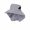 Gray, variant on HONHUZH Summer Hats Unisex Solid Color Fisherman Sun Hat Foldable Summer Beach Outdoor Cap