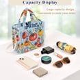 thumbnail image 5 of FORMRS Womens Corduroy Tote Bag Crossbody Shoulder Handbag with Pocket, Yellow Floral Tomatoes, 5 of 7