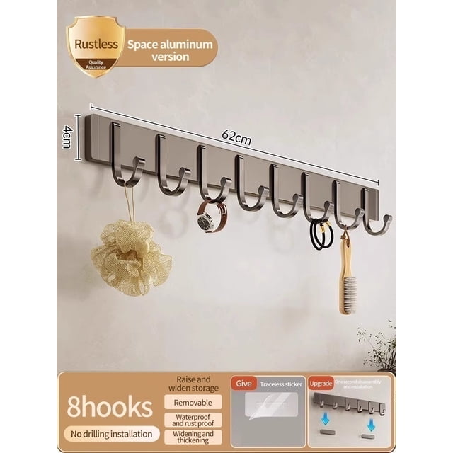 Typpkmm Adhesivo Para Pared with Montado En Puerta and Gancho Para