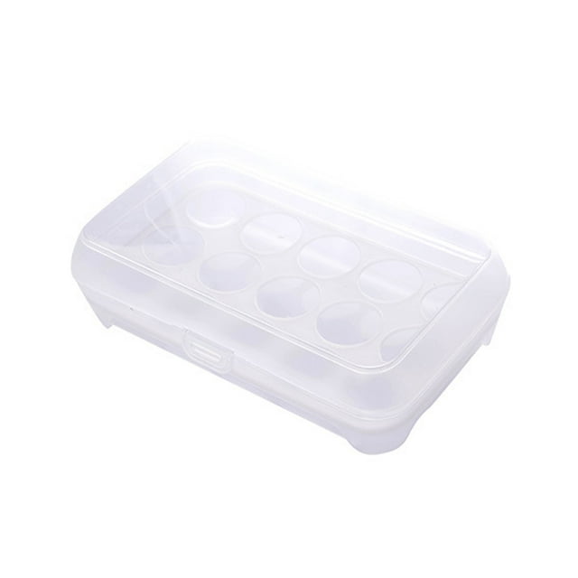 Organizador de huevos portátil, 15 rejillas de almacenamiento de huevos, contenedor de conservación de huevos, caja de almacenamiento de huevos, salida de alta intensidad