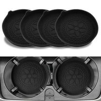 Oulastool 4-Pack Black Non-Slip Vehicle Cup Holders