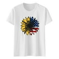 thumbnail image 5 of ZMHEGW Women T Shirts Casual Sunflower Shirts For Cute Dandelion Graphics Summer Short Sleeve Tee Tops Womens Tshirts, 5 of 5