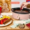 thumbnail image 3 of Beautiful 2.5 Qt Dip and Serve Manual Slow Cooker, Rose by Drew Barrymore, 3 of 10