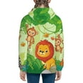 thumbnail image 4 of Kll Unisex Kids Boys Girls Hooded Pocket Pullover Hoodies-African Animals In The Jungle, 4 of 9