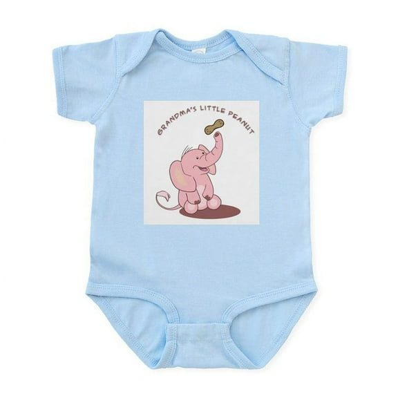 CafePress - Grandma's Little Peanut Infant Bodysuit - Baby Light Bodysuit, Size Newborn - 24 Months