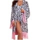 thumbnail image 1 of Traje de Baño de Dos Piezas para las Mujeres Hombro Inclinado Manga Larga Boquilla Top de Gasa, Set de Bikini de Protección Solar, 1 of 7