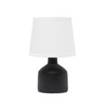 thumbnail image 1 of Simple Designs LT2080-BLK Mini Bocksbeutal Ceramic Table Lamp, Black, 1 of 6