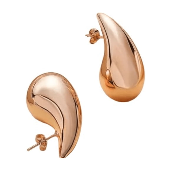 Aretes De Gota De Agua Para Mujer 1 par Rosa Oscuro