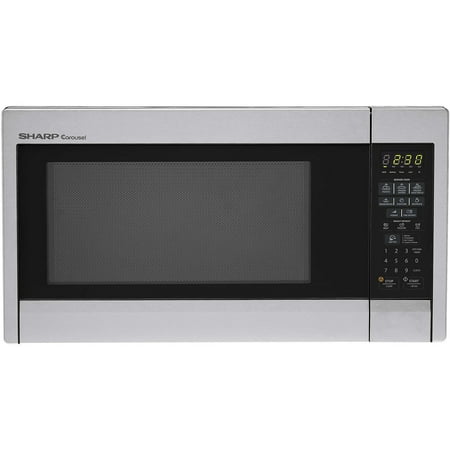 Sharp R451ZS Carousel Countertop Microwave Oven 1.3 cu. ft. 1000W Stainless Steel