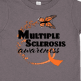 thumbnail image 4 of Inktastic Multiple Sclerosis Awareness Butterfly Ribbon Boys or Girls Toddler T-Shirt, 4 of 5