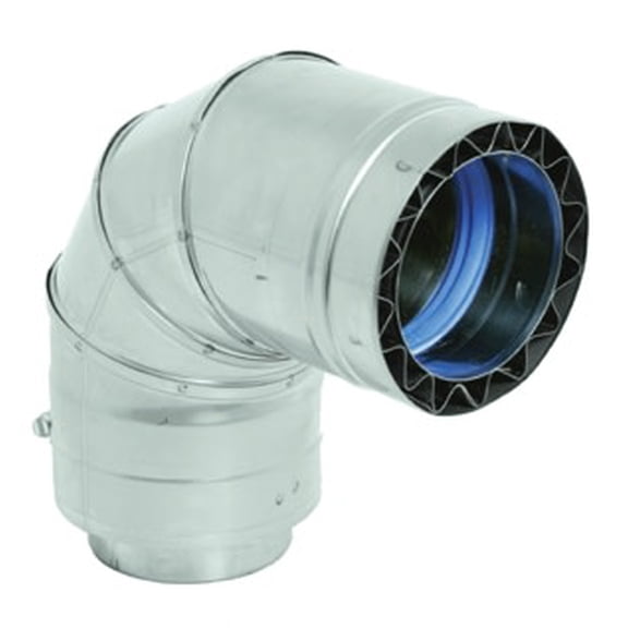 Duravent W2-9004 90 Degree Double Wall Elbow For 4" Inner Diameter Vent Pipe From The