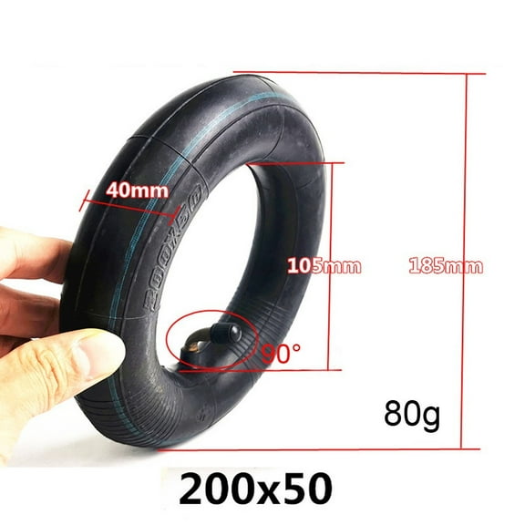chengsi 200x50 Thicken Inner Tube Rubber Tire Pneumatic Tire Bent Valve Tube 8 Inch Suitable For Electric Scooter Bicycle Balance Car